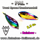PAL - Sonderfarbe Rainbow - Mega Trout Spoon - 2,5 Gr.